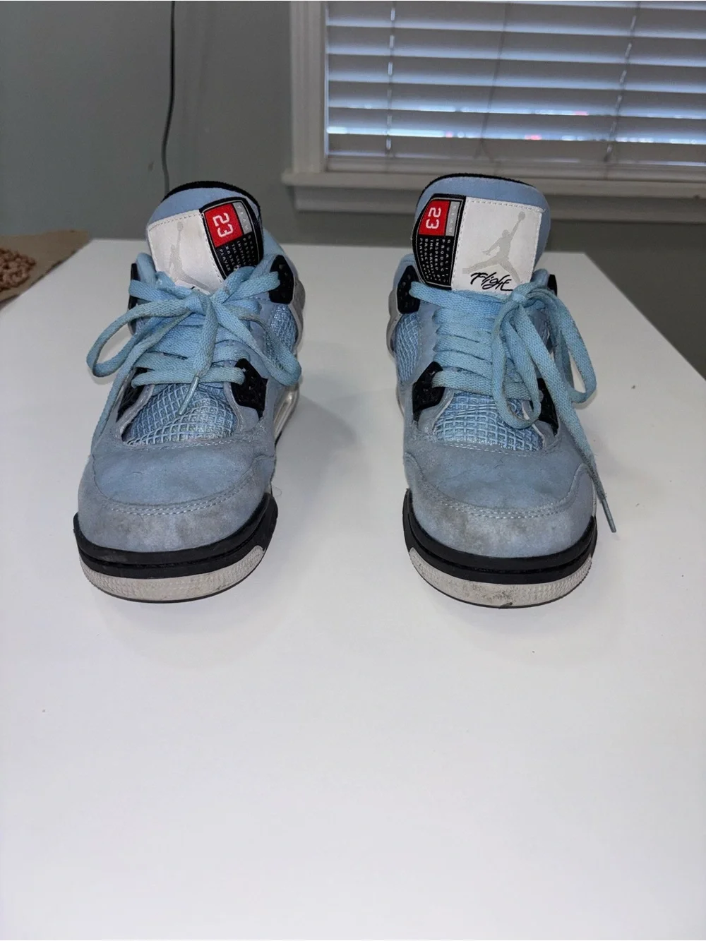Jordan Men's Light Blue Suede Athletic Sneakers